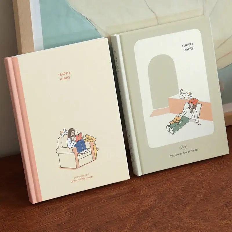 Indigo - 2023 Today's Temperature Happiness Diary - Indigo - Diary - Harumio