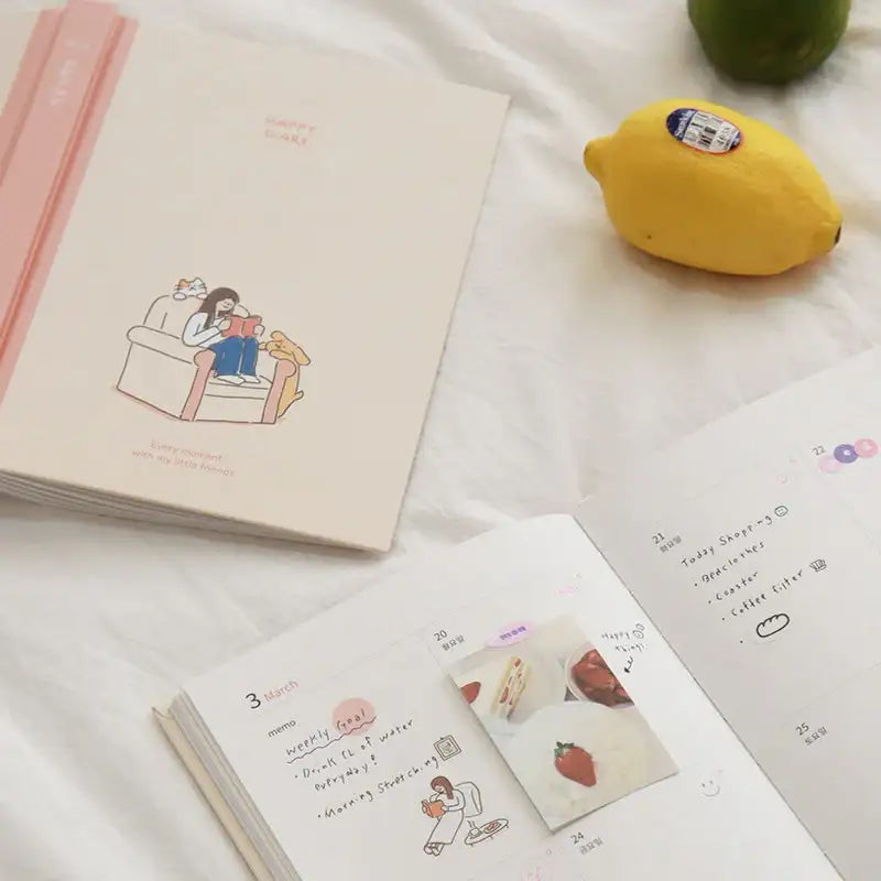 Indigo - 2023 Today's Temperature Happiness Diary - Indigo - Diary - Harumio