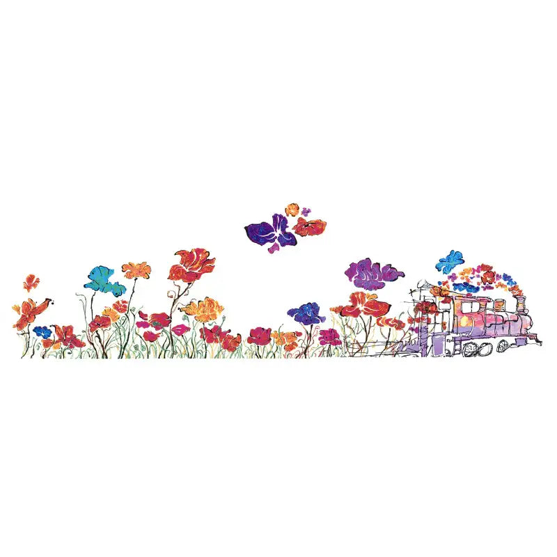 HK Studio - Moony Ceramic Flower Train Musical Paperweight - HK Studio - Music Box - Harumio