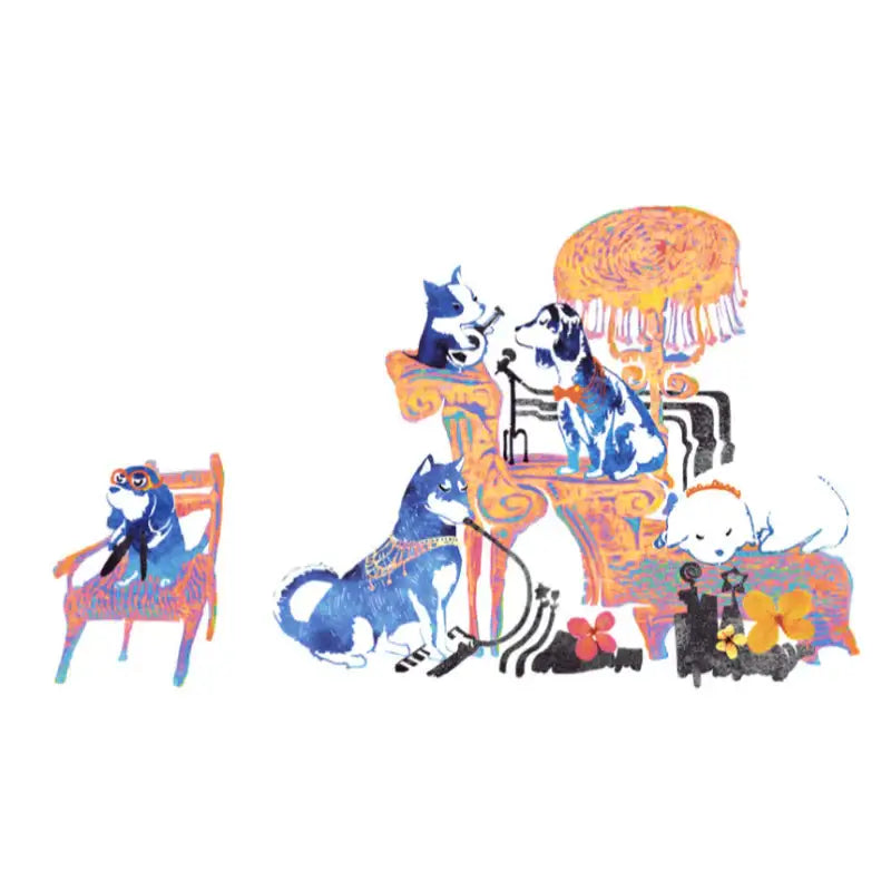 HK Studio - Twelve Earthly Branches Band Musical Paperweight - Dog - HK Studio - Music Box - Harumio