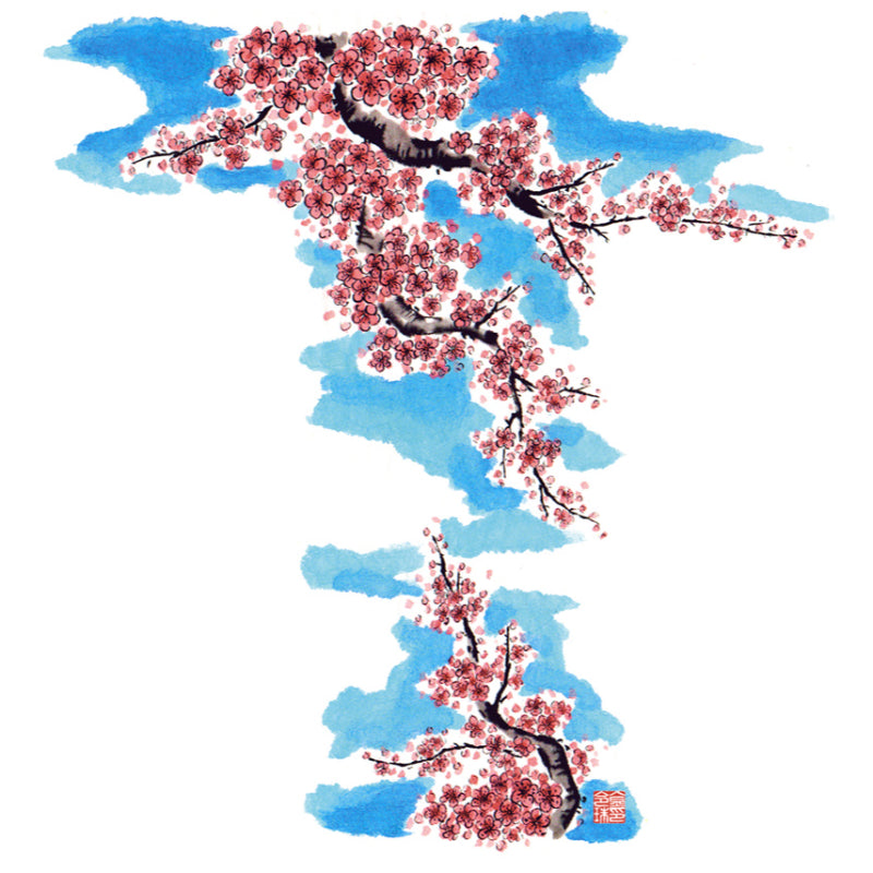 HK Studio - Korean Art Cherry Blossoms Musical Paperweight