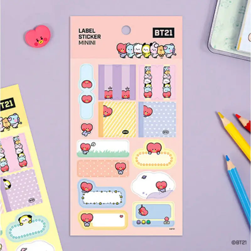 Monopoly X BT21 - Label Sticker Mini - BT21 - Stickers - Harumio