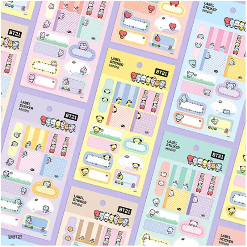 Monopoly X BT21 - Label Sticker Mini - BT21 - Stickers - Harumio