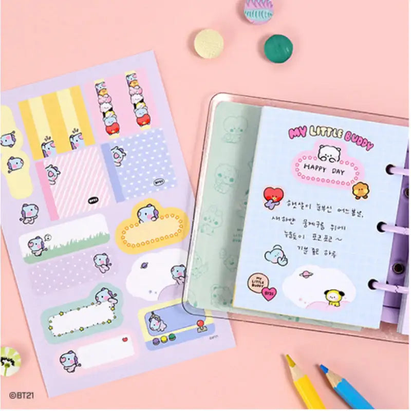 Monopoly X BT21 - Label Sticker Mini - BT21 - Stickers - Harumio