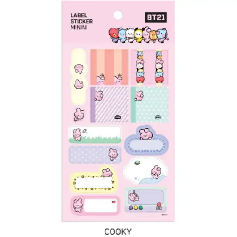 Monopoly X BT21 - Label Sticker Mini - BT21 - Stickers - Harumio