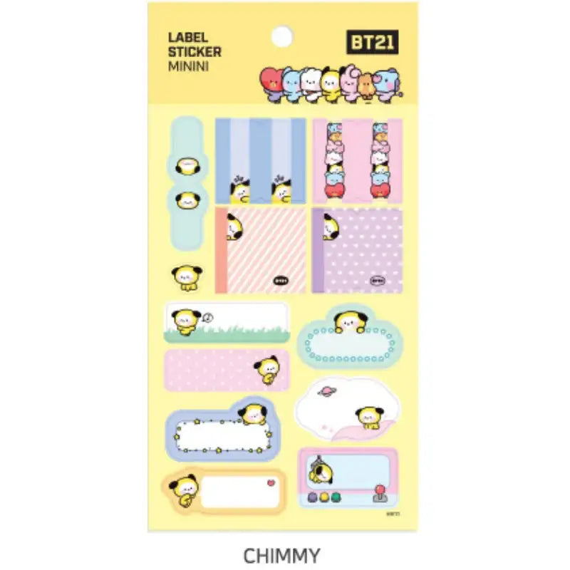 Monopoly X BT21 - Label Sticker Mini - BT21 - Stickers - Harumio