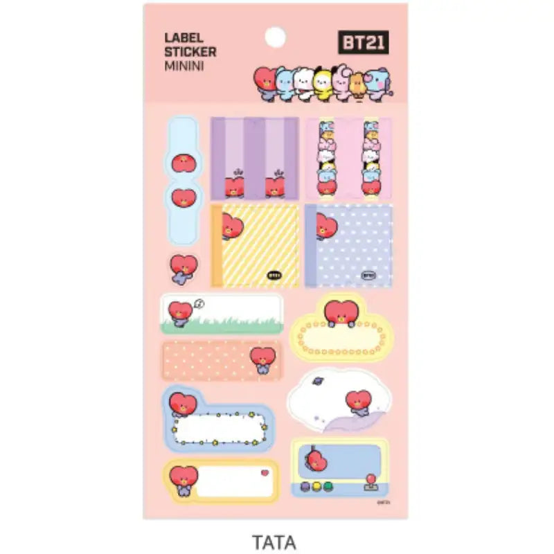 Monopoly X BT21 - Label Sticker Mini - BT21 - Stickers - Harumio