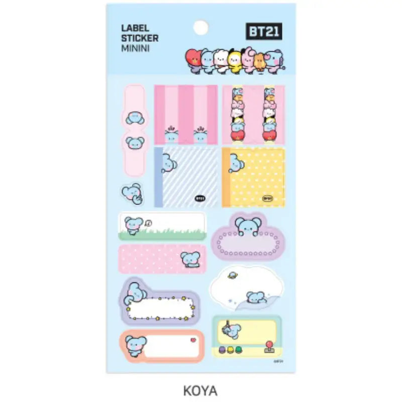 Monopoly X BT21 - Label Sticker Mini - BT21 - Stickers - Harumio