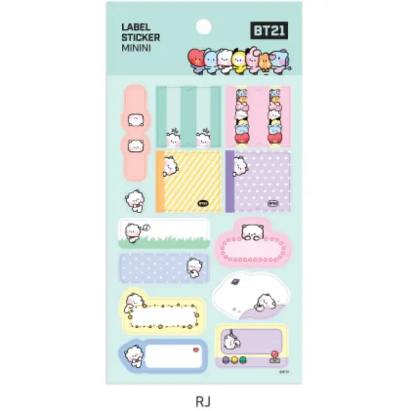 Monopoly X BT21 - Label Sticker Mini - BT21 - Stickers - Harumio