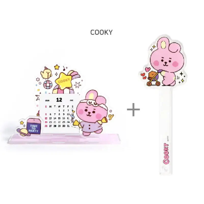Monopoly X BT21 - Acrylic Calendar + Photo Prop Set - BT21 - Accesories - Harumio