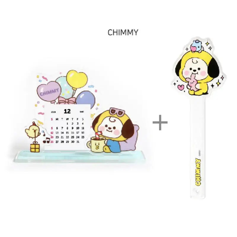 Monopoly X BT21 - Acrylic Calendar + Photo Prop Set - BT21 - Accesories - Harumio