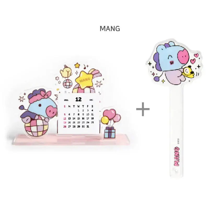 Monopoly X BT21 - Acrylic Calendar + Photo Prop Set - BT21 - Accesories - Harumio