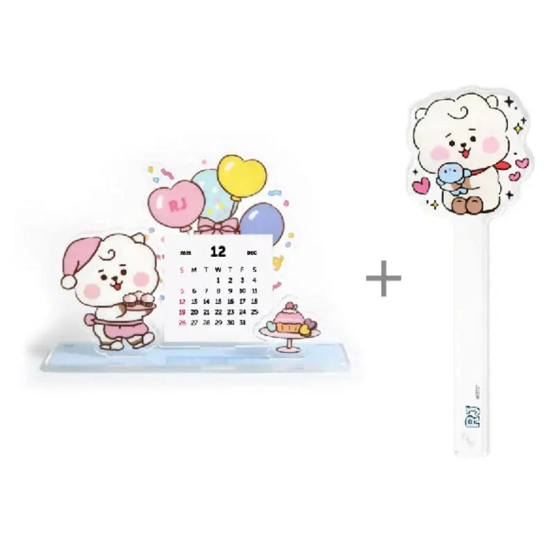 Monopoly X BT21 - Acrylic Calendar + Photo Prop Set - BT21 - Accesories - Harumio