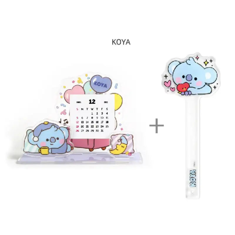 Monopoly X BT21 - Acrylic Calendar + Photo Prop Set - BT21 - Accesories - Harumio