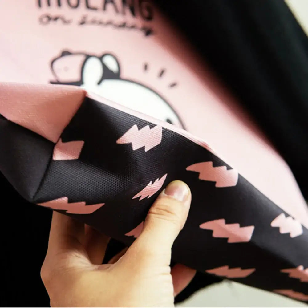 Molang - Black & Pink Eco Bag - Molang - Bag - Harumio