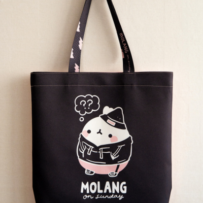 Molang - Black & Pink Eco Bag
