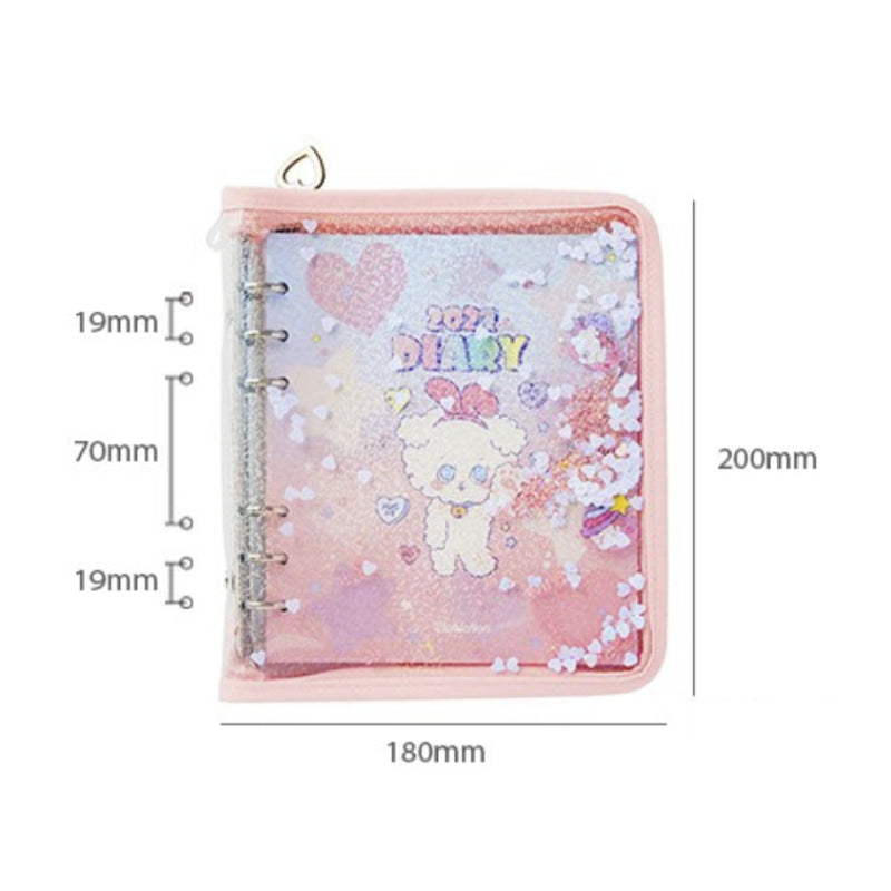 ArtBox - A6 6-Ring Babichon Pinkaholic Glitter 2021 Diary