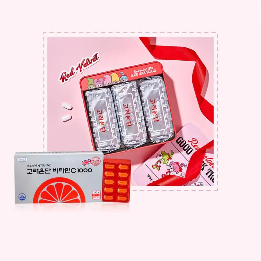 Korea Eundan Vitamin C 1000 x Red Velvet Loves Good Luck Trolls - Vitamin C Box - Korea Eundan Vitamin C 1000 x Red Velvet Loves Good Luck Trolls - Food - Harumio