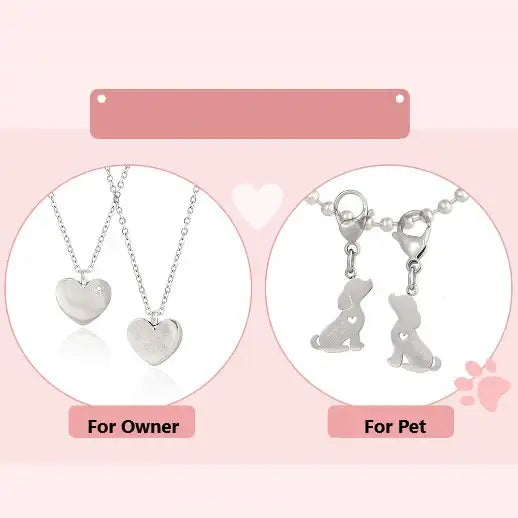 OST - My Little Friends - Walking Together Couple Necklace Set - My Little Friends - Jewelry - Harumio
