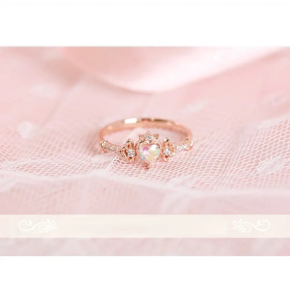 Wedding Peach x CLUE - Aurora Silver Ring - Wedding Peach x CLUE - Jewelry - Harumio