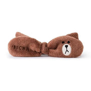 Line Friends - Official Merch - Face-Washing Hair Band - Line Friends - Face Wash Headband - Harumio