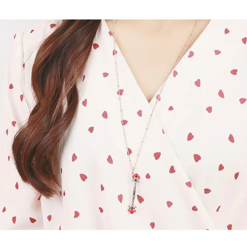 Wedding Peach x CLUE - Angel Magic Wand Long Necklace - Wedding Peach x CLUE - Jewelry - Harumio