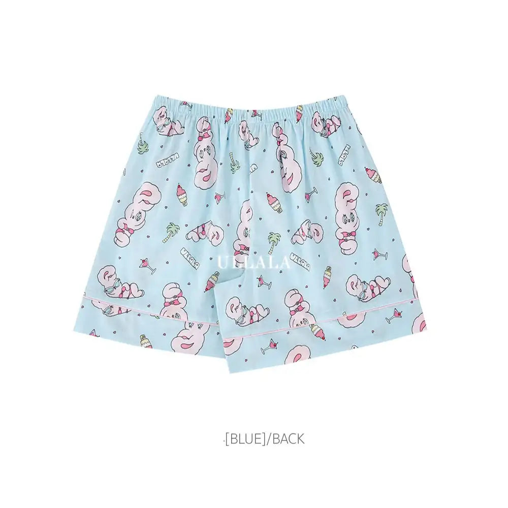 Esther Bunny x Ullala - Vacation Bunny Pajama Shorts - Esther Bunny x Ullala - Clothing - Harumio