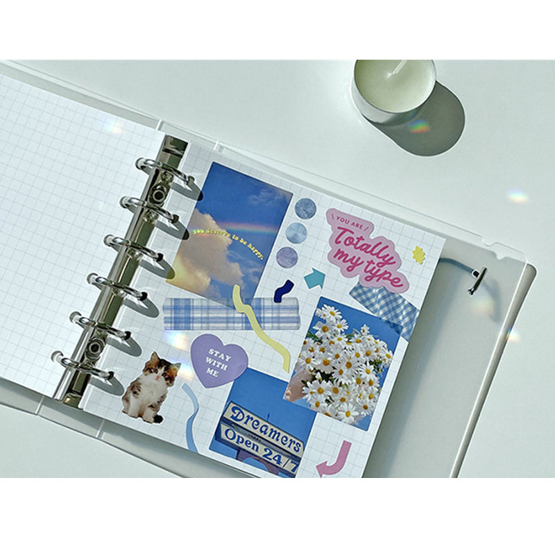 Yudaeng - Wide A7 - Translucent PP Square Cover Binder