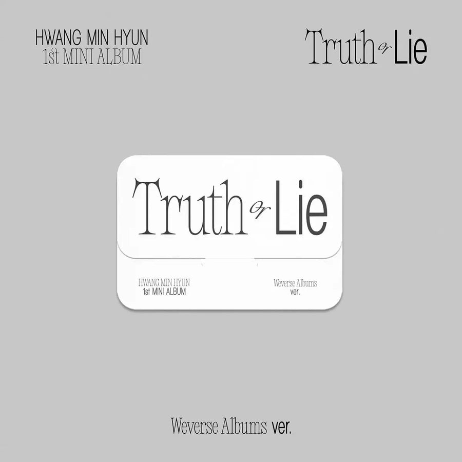 Hwang Minhyun - Truth Or Lie : 1st Mini Album (Weverse Album) - Hwang Minhyun - Album - Harumio
