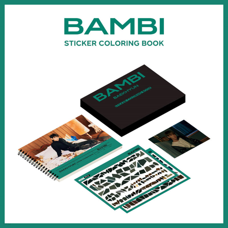 Baek Hyun - Bambi Sticker Coloring Book
