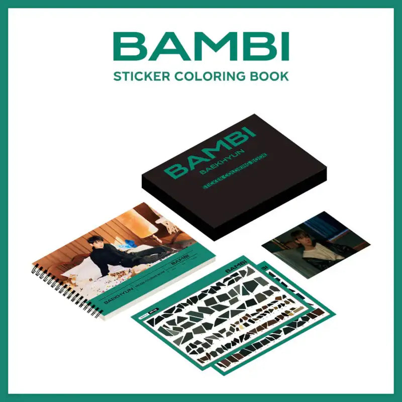 Baek Hyun - Bambi Sticker Coloring Book - Baek Hyun - Coloring Book - Harumio