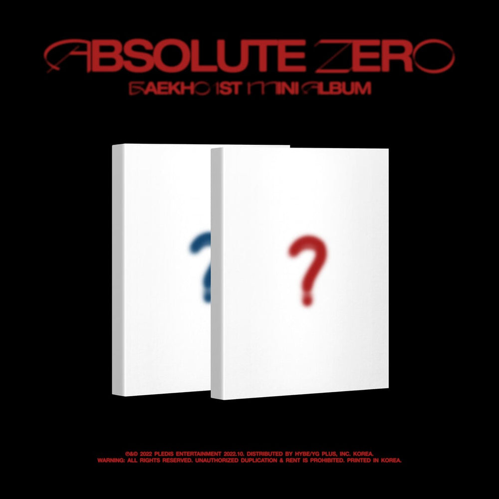 BAEKHO - Absolute Zero : Mini Album Vol. 1