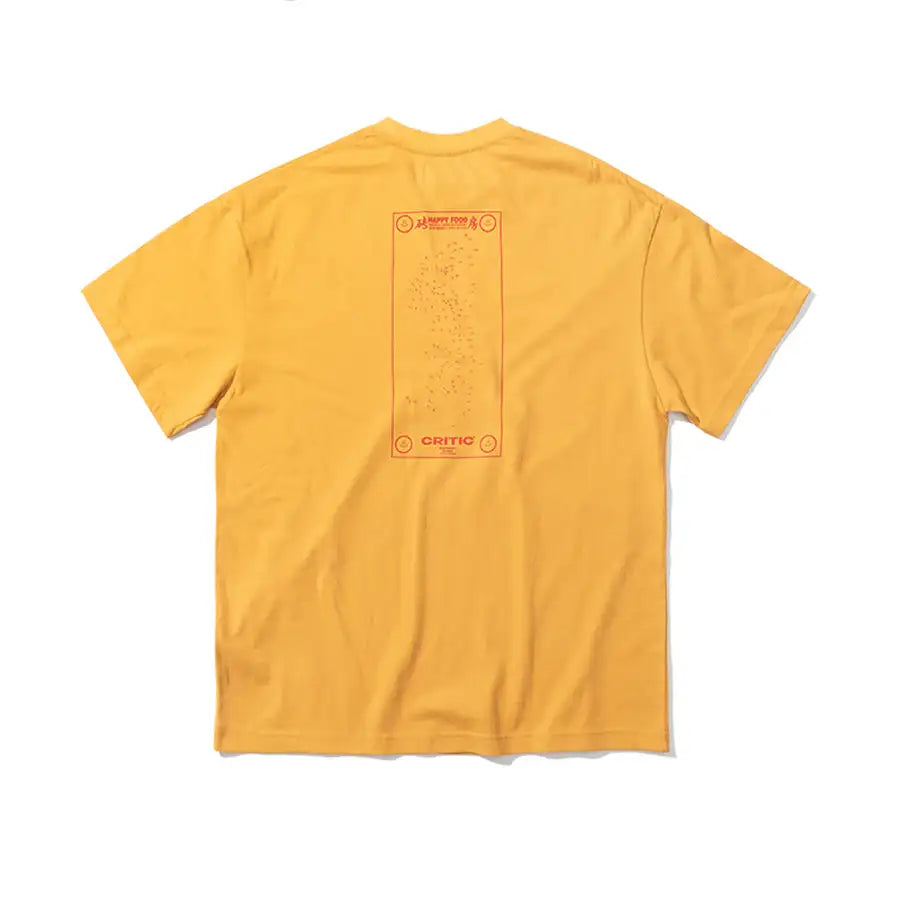 HAPPY FOOD x CRITIC - Letter Logo Short Sleeve T-Shirt - HAPPY FOOD x CRITIC - Clothing - Harumio