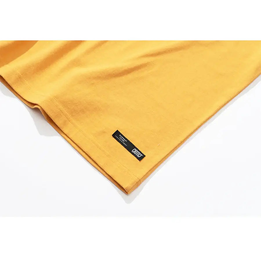 HAPPY FOOD x CRITIC - Letter Logo Short Sleeve T-Shirt - HAPPY FOOD x CRITIC - Clothing - Harumio
