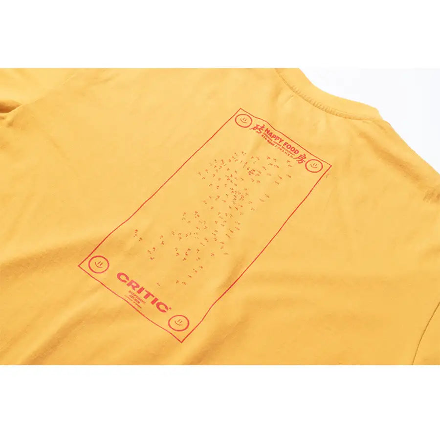 HAPPY FOOD x CRITIC - Letter Logo Short Sleeve T-Shirt - HAPPY FOOD x CRITIC - Clothing - Harumio