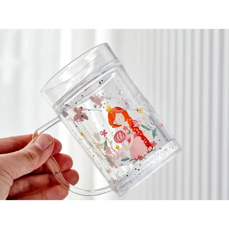 Korean Swan Lake - Acrylic Water Tumbler With Handle 245ml - Modern House - Tumblers - Harumio