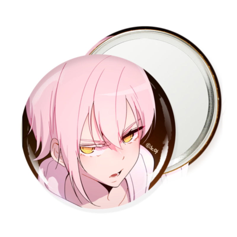 Excuse Me, but the World Will Be Gone for a While - Round Pin Mirror