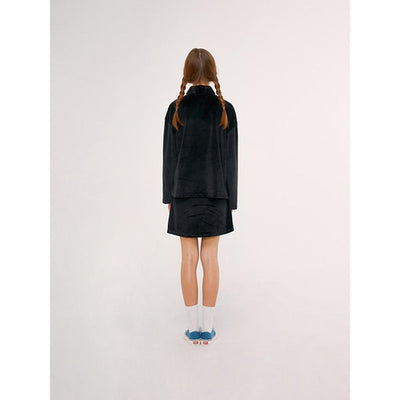 Kirsh - Long Sleeved Velour Collar Shirt - Black