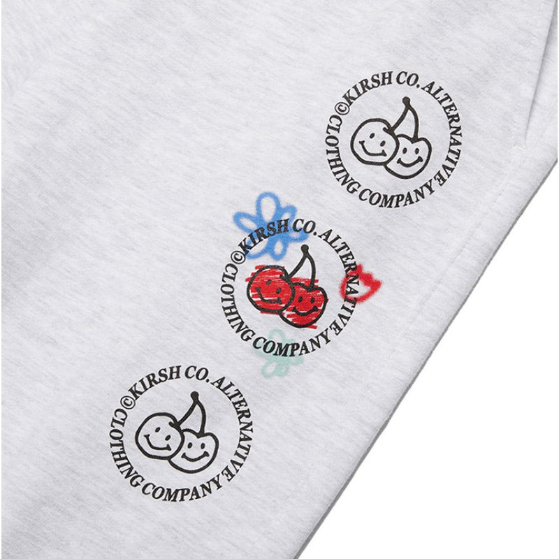 Kirsh - Doodle Cherry Circle Logo Jogger Pants