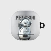 Earpearp x Pengsoo - Steel Pengsoo Buds/Buds Plus Hard Case (Grey) - Earpearp x Pengsoo - Buds Case - Harumio