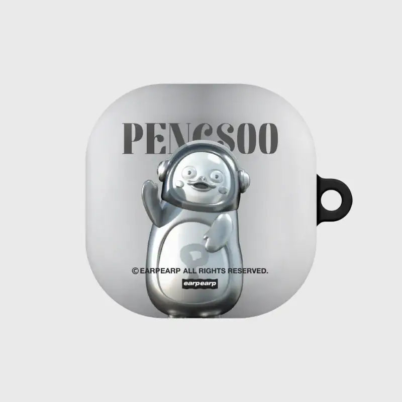 Earpearp x Pengsoo - Steel Pengsoo Buds/Buds Plus Hard Case (Grey) - Earpearp x Pengsoo - Buds Case - Harumio