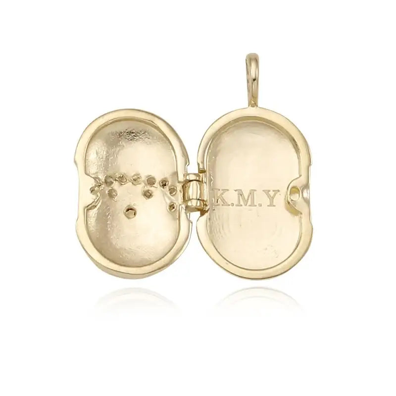 Saint Tail x Clue - Saint Cross Wings 10k Gold Pendant - CLUE - Jewelry - Harumio