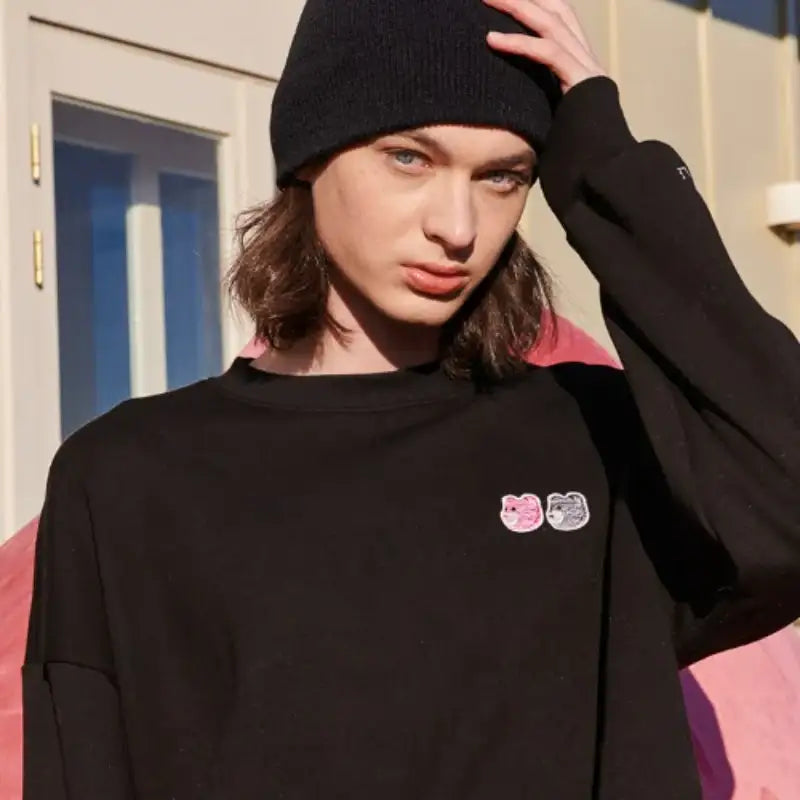 Bellygom x Ambler - Twin Bellygom Unisex Overfit Sweatshirt - Bellygom x Ambler - Sweatshirt - Harumio