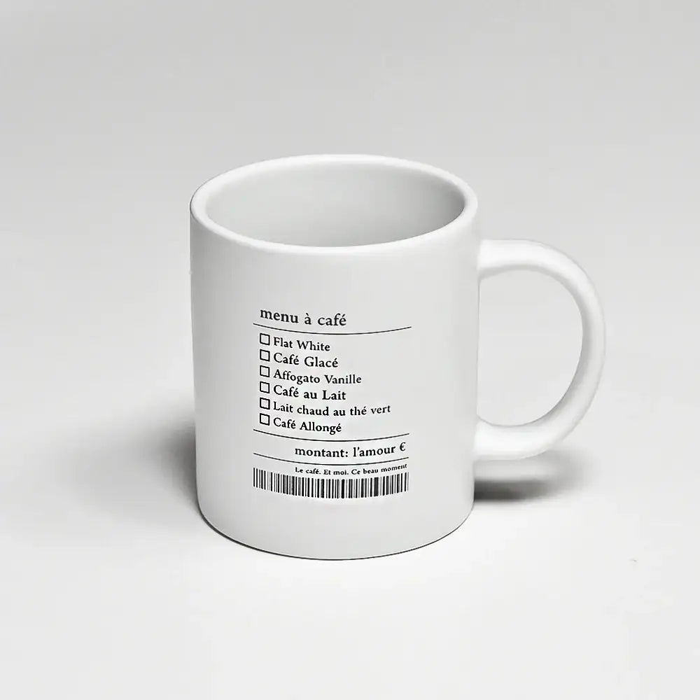 August8th - Menu A Cafe Mug (350ml) - August8th - Accessories - Harumio