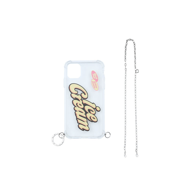 BlackPink - Chain with Clear Phone Case : Ice Cream Text
