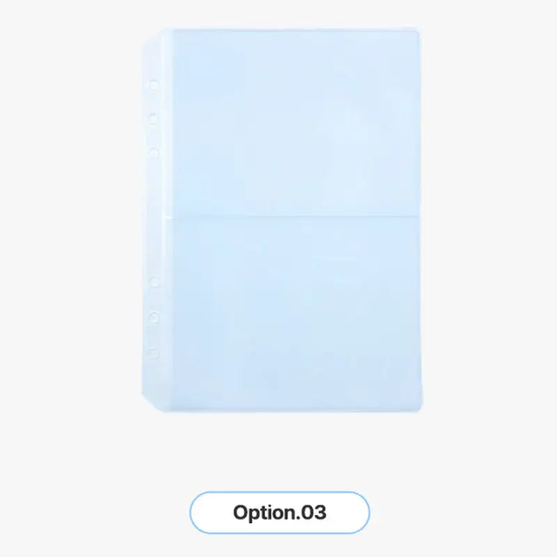 Yudaeng - A5 - 6 Hole Diary Translucent PVC Storage Inlay - Yudaengdotcom - Binder Pockets - Harumio