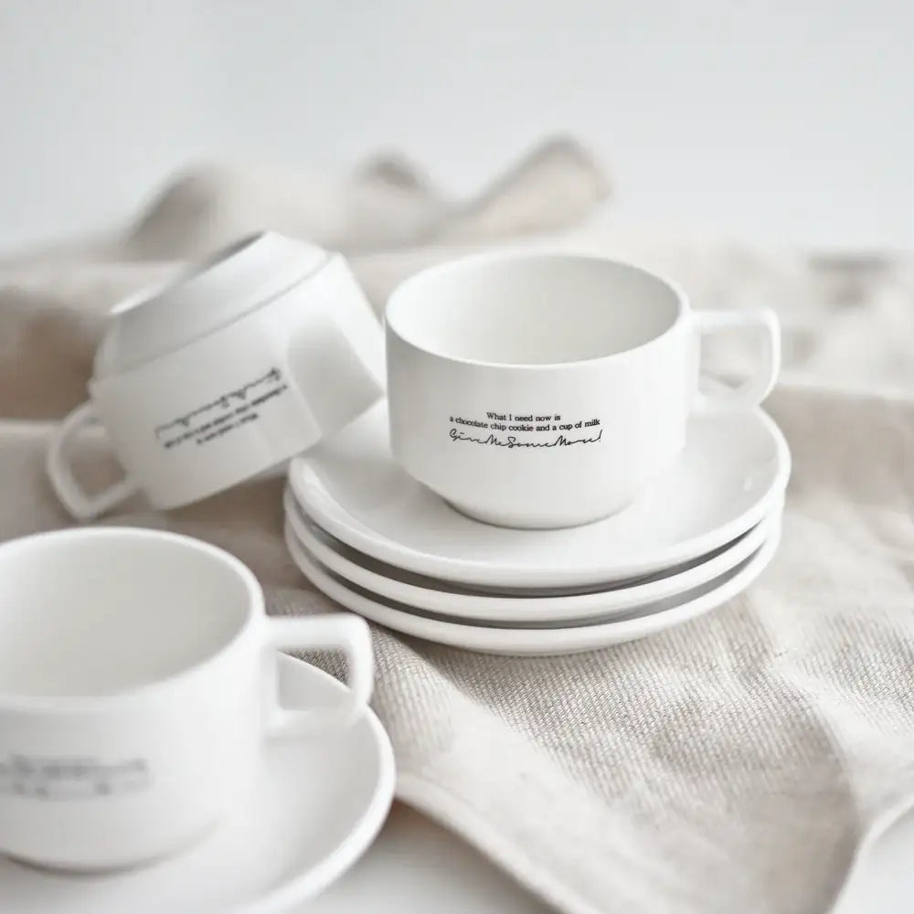 August8th - Some More Lettering Coffee Cup Set (200ml) - August8th - Accessories - Harumio