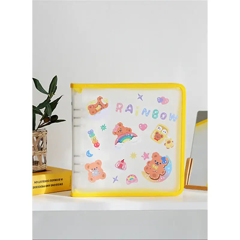 Yudaeng - Wide A5 - Translucent Zipper Square Cover Binder - Yudaengdotcom - File Storage - Harumio