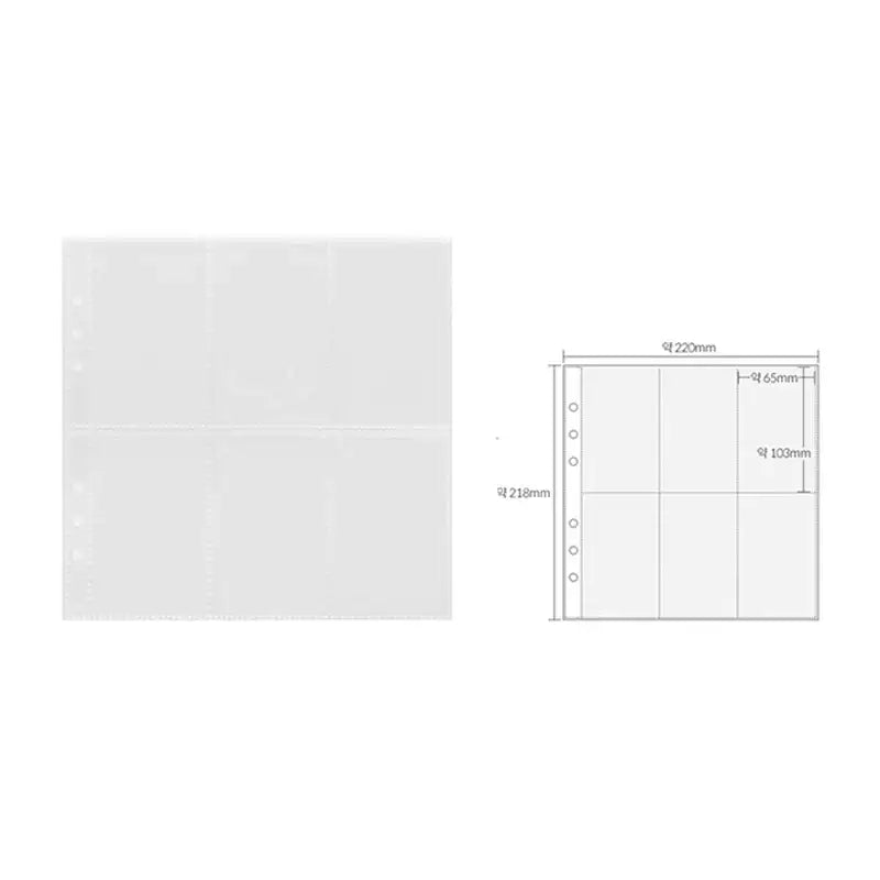 Yudaeng - Wide A5 - Square Clear File Storage Inlay - Yudaengdotcom - File Storage Inlay - Harumio