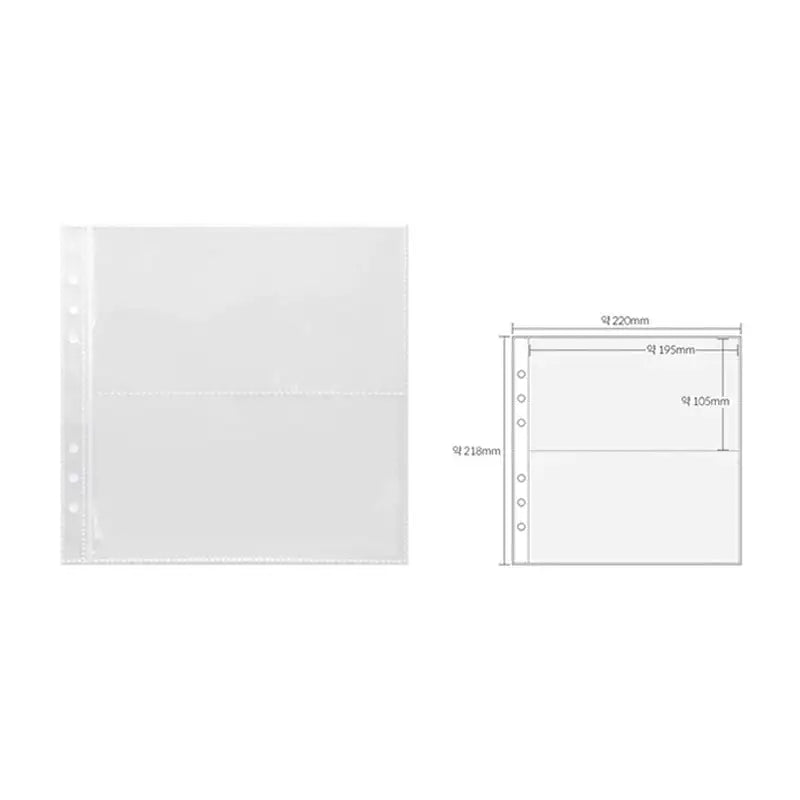 Yudaeng - Wide A5 - Square Clear File Storage Inlay - Yudaengdotcom - File Storage Inlay - Harumio